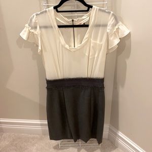 Rebecca Taylor never worn cream and grey dress